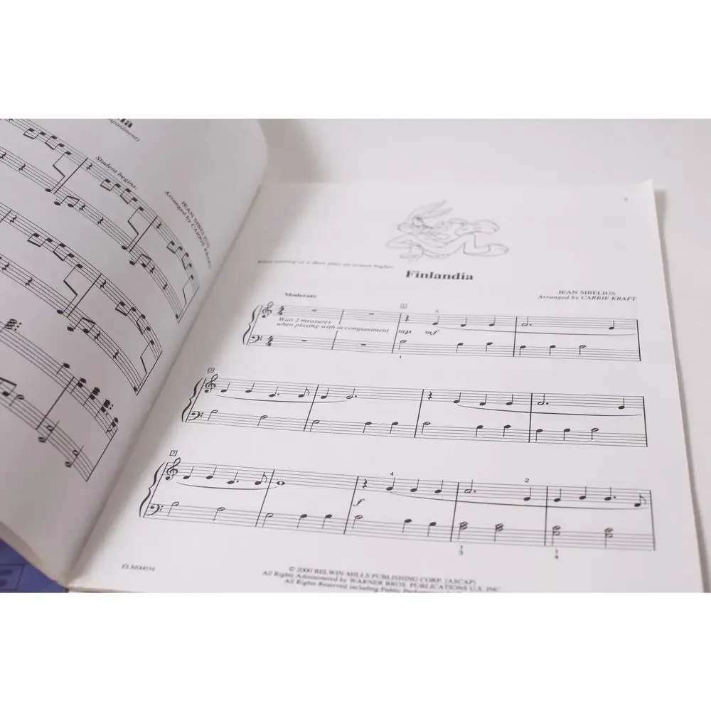 Looney Tunes Songbook Lot Sylvester Bugs Bunny 2000s Sheet Music ~260702-WH 1242